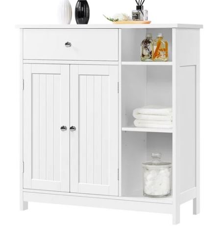 Yaheetech Free-Standing Bathroom Floor Cabinet with Drawer