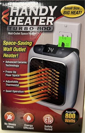 Handy Heater Turbo 800 Wall Outlet space heater