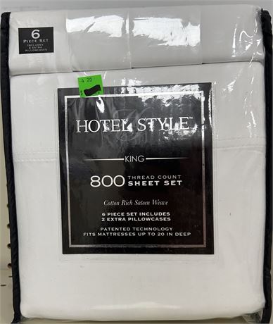 Hotel Styles 800 tc Sheet Set, KING