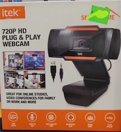 ITek 720p HD plug and play webcam