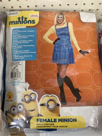 Minions Female Minion Costume, LARGE
