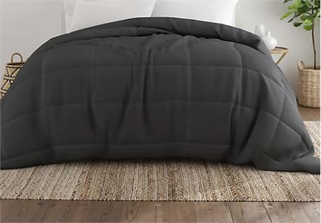 Home Collection Premium Down Alternative Comforter set, Gray, King/Cal King
