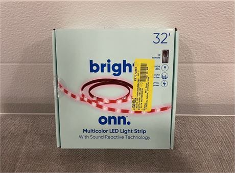 onn. Multicolor LED Light Strip w/  Sound Reactive Technology, 32