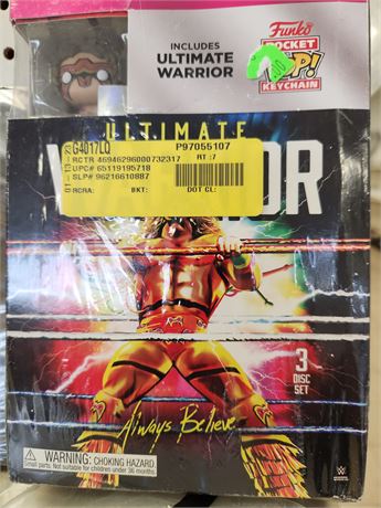 The Ultimate Warrior Box Set, inc. DVD, Funko Pop and Keychain