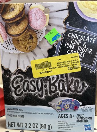 EasyBake chocolate chip & pink sugar cookie mix