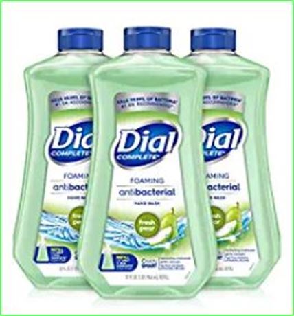 (Pack of 3) Dial  Antibacterial Foaming Wash Fresh Pear 32 Fluid Ounce
