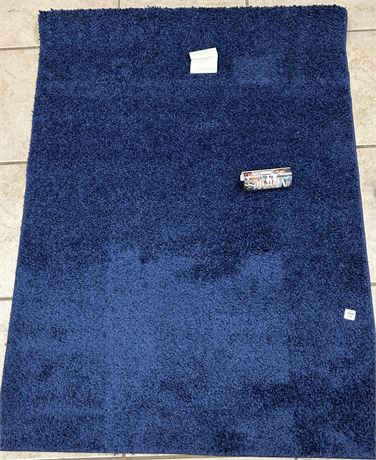 3x5 area rug, navy blue