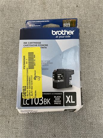 Brother Genuine LC103BK High-yield Black Printer Ink Cartridge