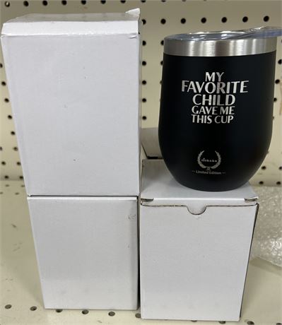 Lot of (4) My Favorite Child..10 oz tumblers