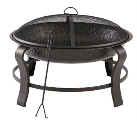 Mainstays 28 inch Round Wood Burning Fire Pit