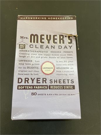 Mrs. Meyer's Clean Day Lavender Scent Dryer Sheets - 80ct