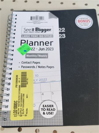 See It Bigger Planner July 2023 - June 2024