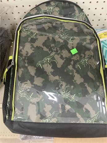 Camo Dinosaur Backpack