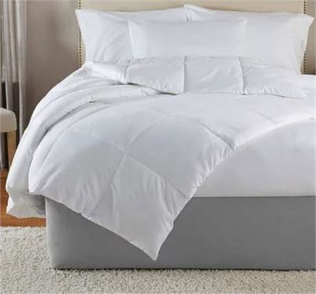 Mainstays Down Alternative Comforter, White, FULL/QUEEN