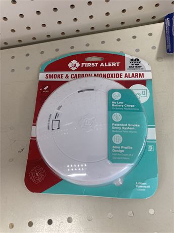 First Alert Smoke and Carbon Monoxide Alarm with 10 year battery