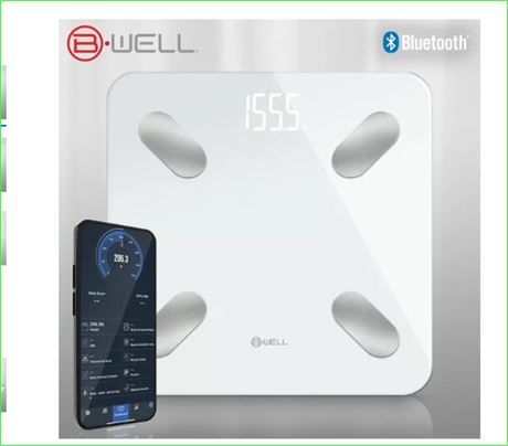 BWell Bluetooth Smart Scale with App  Track Weight, BMI
