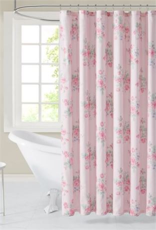 Shabby Chic Misty Rose Shower Curtain