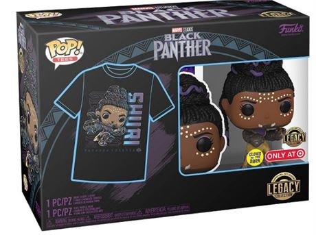 Pops Tees Black Panther T-shirt and Pop
