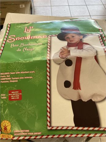 Little Snowman Costume, Ages 3-4