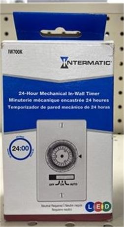 Intermatic 24 hour Mechanical In-wall timer