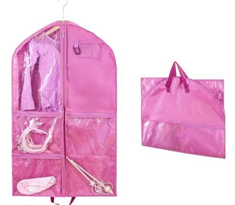 Fanhan garment bag, pink, 40 inch