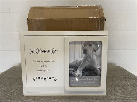 Prinz Decorative Dog Photo Keepsake Memory Box