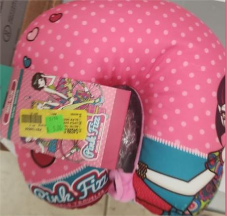 Pink Fizz travel pillow