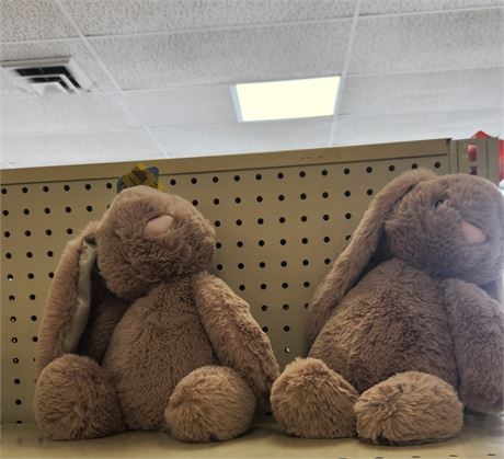 Lot of(2) 10" Easter Bunny