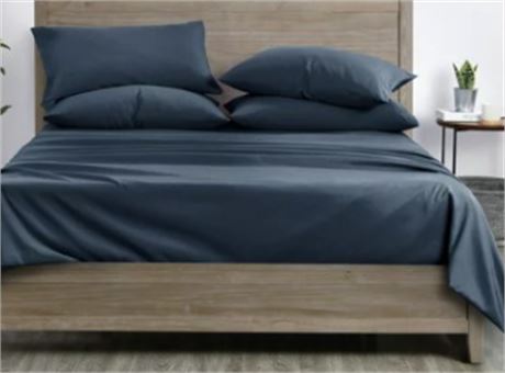 Mainstays Copper-Infused Cooling Microfiber Adult/Teen Bed Sheet Set, FULL