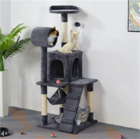 Yaheetech 51'' Multilevel Cat Tree Cat Tree Condo Cat Tower