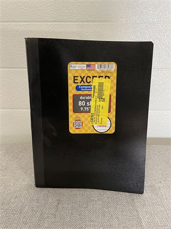 Black Exceed Composition Book, 80 pages