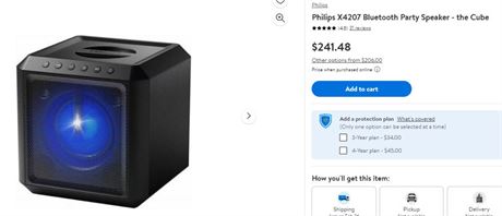 Philips   X4207 Bluetooth Party Speaker - the Cube