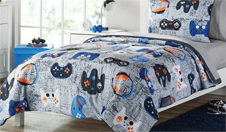 Your Zone 3 piece Gamer Bed Set, TWIN, inc Comforter, Sheet and sham