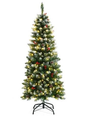 5ft Pre-Lit Artificial Christmas Tree