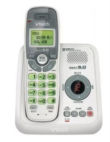 VTech CS6124 DECT 6.0 Cordless Phone with Answering System and Caller ID/Call W
