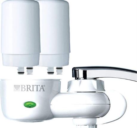 Brita Faucet Filter, white includes two bonus filters