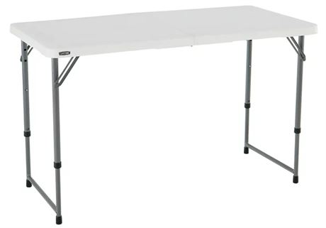 lifetime 4 ft one hand adjustable table