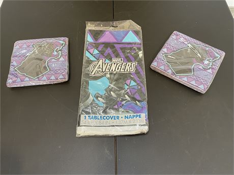 Black Panther Tablecover & napkins