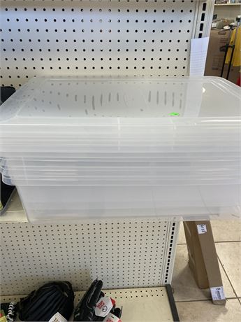 Lot of (FOUR) Underbed Storage Containers