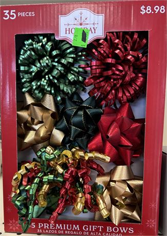 Holiday Time 35 Premium Gift Bows