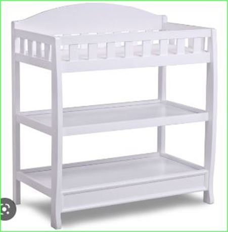 Delta Children Wilmington Changing Table w/ Pad, White