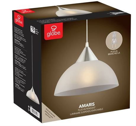 Globe Amaris Plug in pendant light
