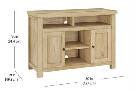Better Homes & Gardens Wheaton Media Console for TVs ip to 60", Natural Oak, 53.