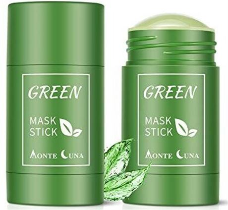 (2) KASTU Green Tea Moisturizing Mask Facial Deep Cleanse Mask Stick
