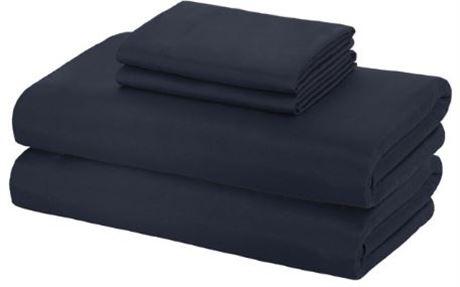 Soft and Cozy Microfiber Sheet Set, Blue, TWIN