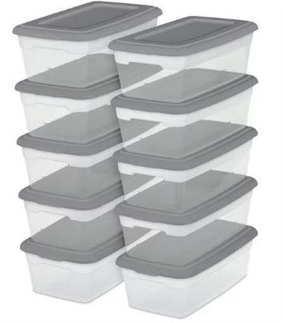 Case of (FORTY) Sterilite 6 quart Storage Boxes