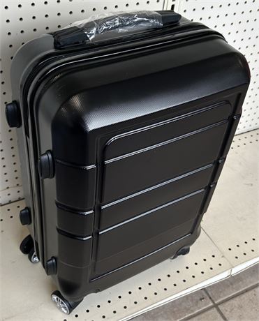 Swisstech 18 inch Hardside Spinner Suitcase, Black
