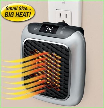 H&y Heater Turbo, 800 Watt Wall Outlet Heater, As Seen On TV