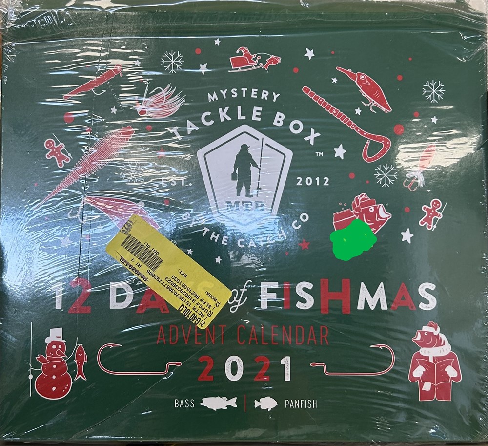 OSSAUCTIONS 12 Days of Fishmas Holiday Fishing Advent Calendar