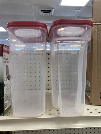 Lot of (TWO) Rubbermaid Cereal Containers